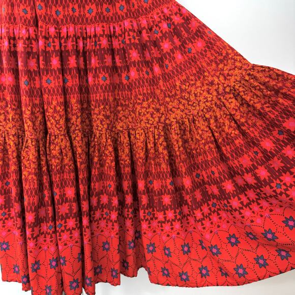 Free People Rare Feeling Maxi Dress in Ruby Red S - Picture 8 of 10